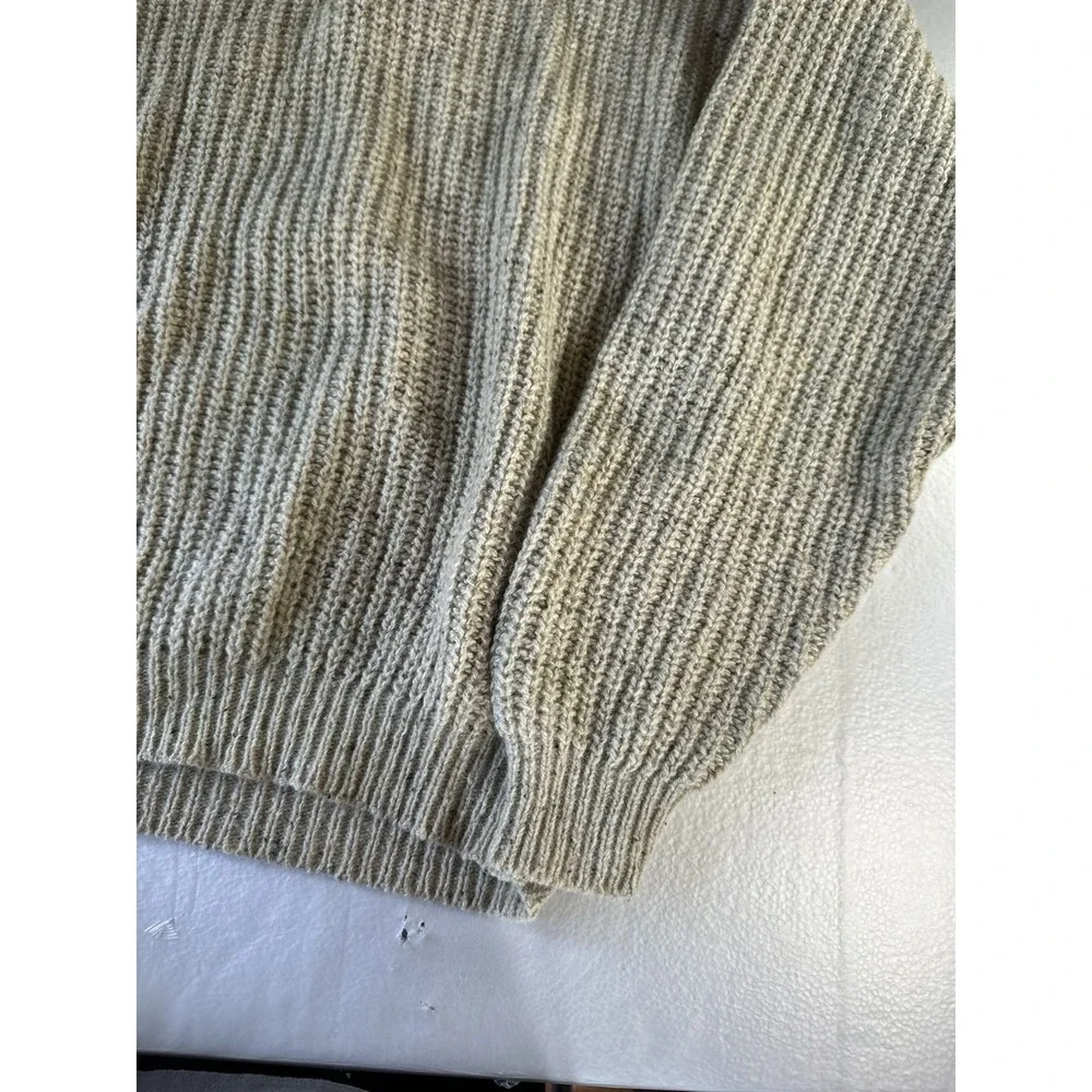 VTG Alps Rugged Outdoors‎ Sweater Men's M Beige Chunky Ribbed Knit Grandpa Core